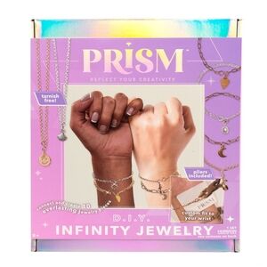 DIY Prism Infinity Metal Jewelry Kit Teen, Adult Bracelets, Necklace Charms